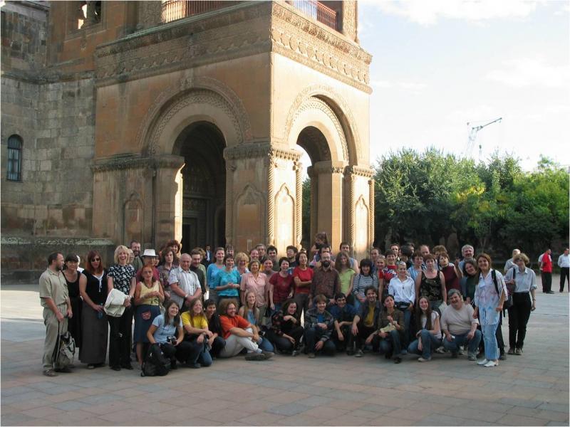 Участники IV типологической школы в Армении, 2005 г.