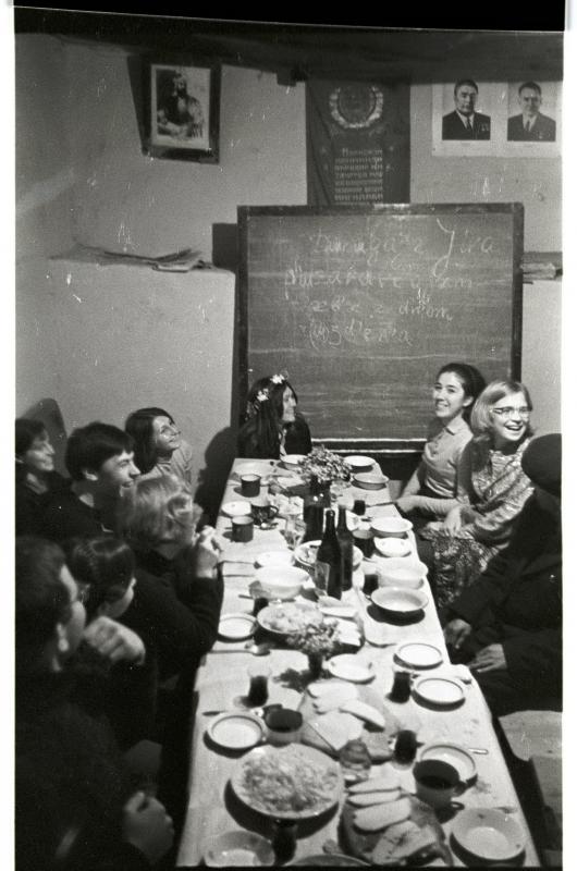 Азербайджан, с. Хиналуг, 1970 г. Празднование дня рождения